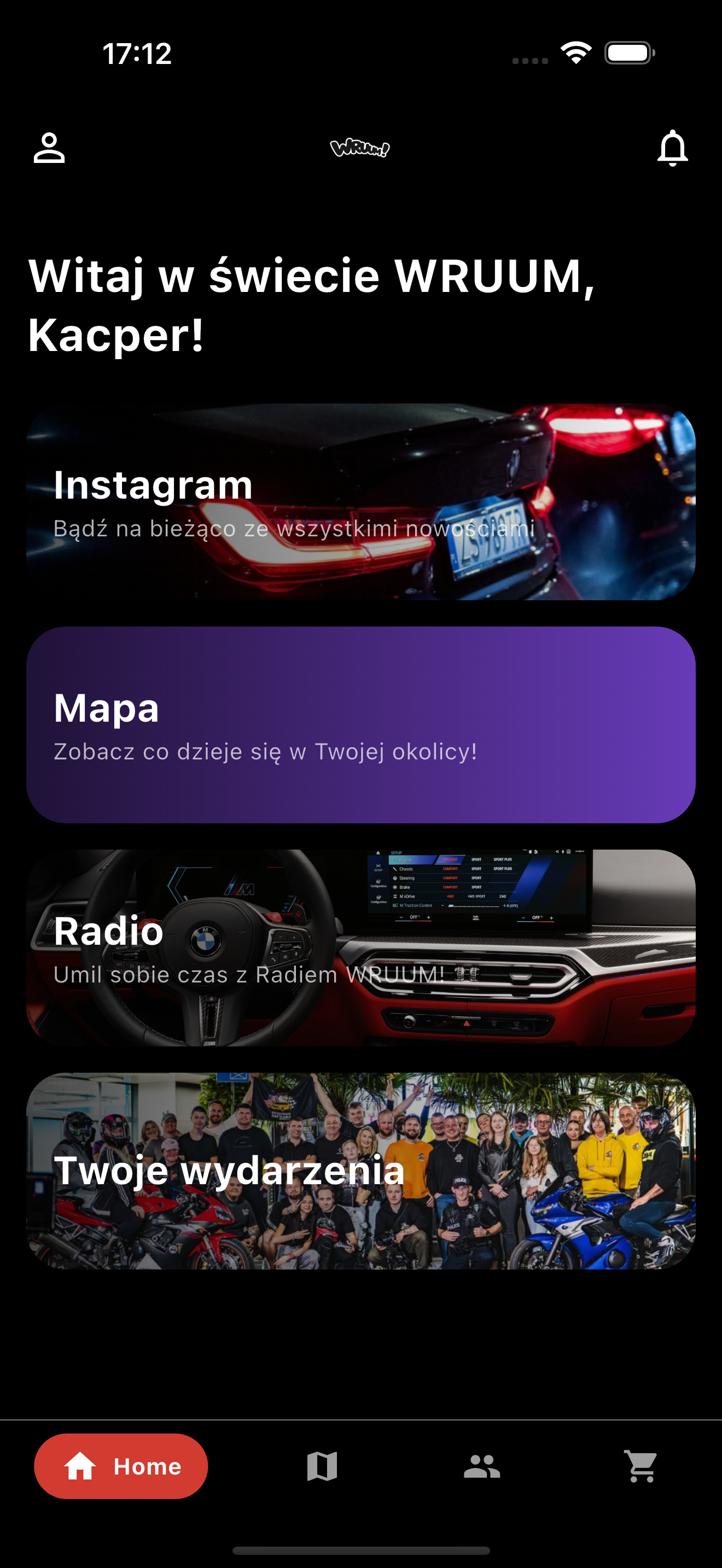 Home Screen